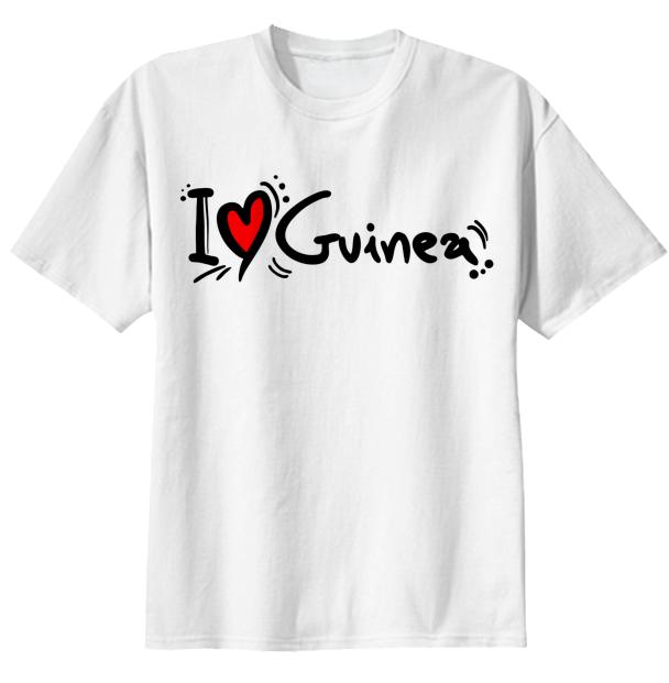 I Love Guinea T shirt