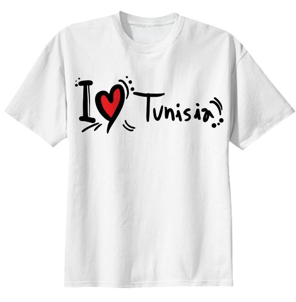 I Love Tunisia T Shirt