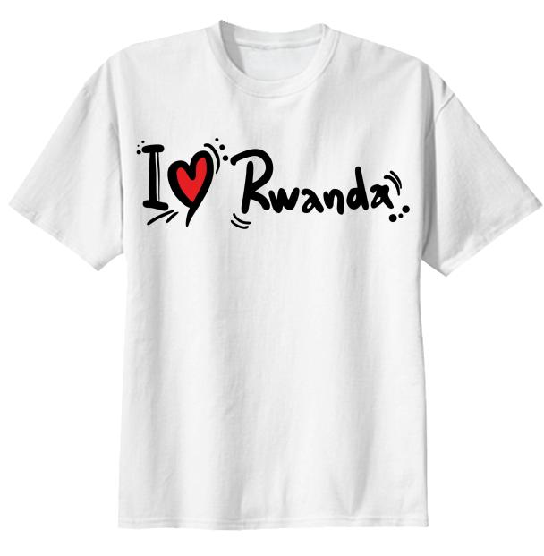 I Love Rwanda T Shirt