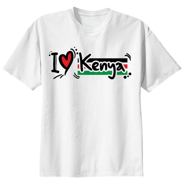 I Love Kenya T Shirt
