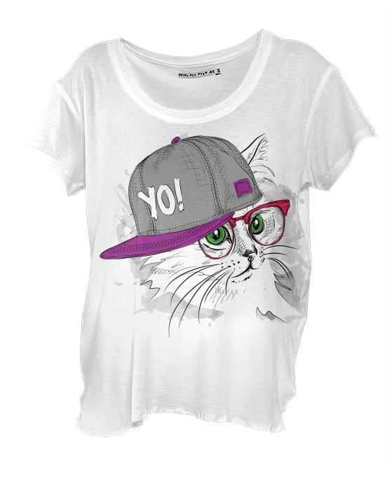Yo Cat in Purple Hat