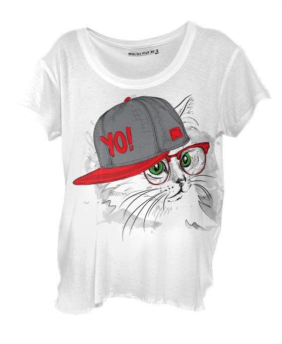 Yo Cat in Red Hat