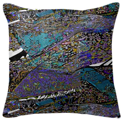 conglomerate blue pillow