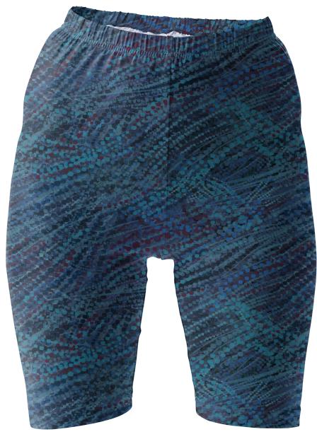 Blue wave cycling shorts