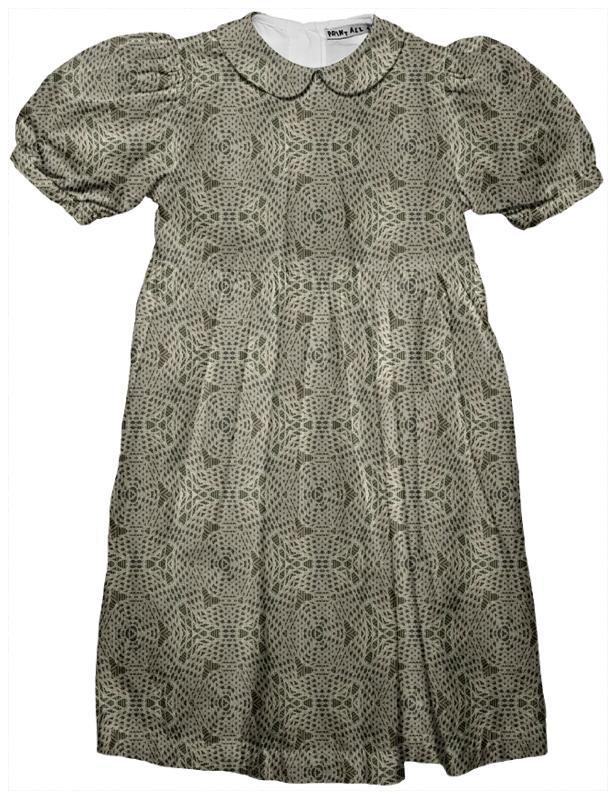 Crocheted Lace Kids Party Dress