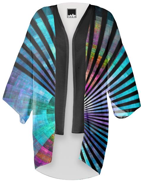 abstract fragmented digital fractal design pattern