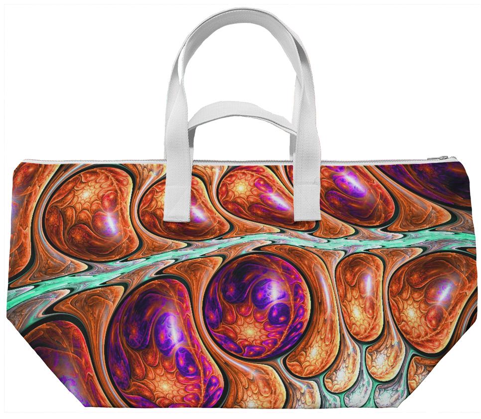 Abstract Digital Fractal Colourful Bubbles