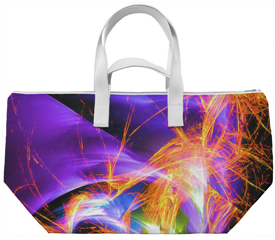 Abstract fractal colourful fire flies