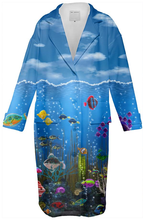 Underwater Love Neoprene Trench