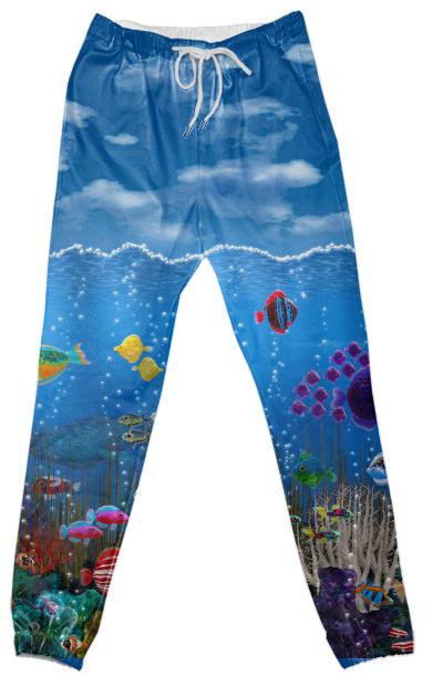 Underwater Love Cotton Pants