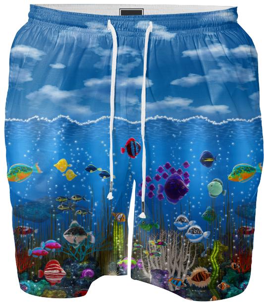 Underwater Love Swim Shorts