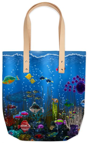 Underwater Love Summer Tote Bag