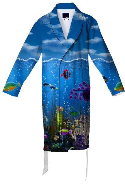 Underwater Love Cotton Robe