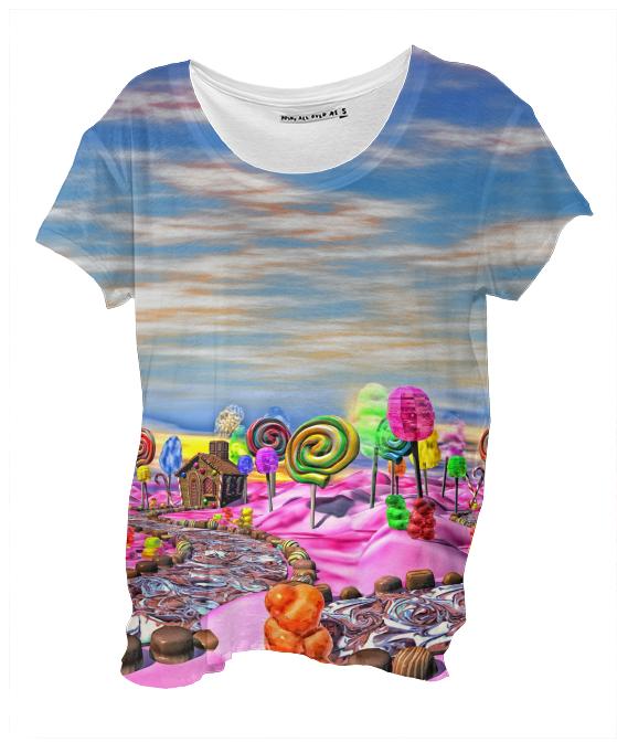 Pink Candyland Drape Shirt
