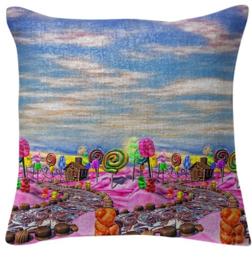 Pink Candyland Pillow