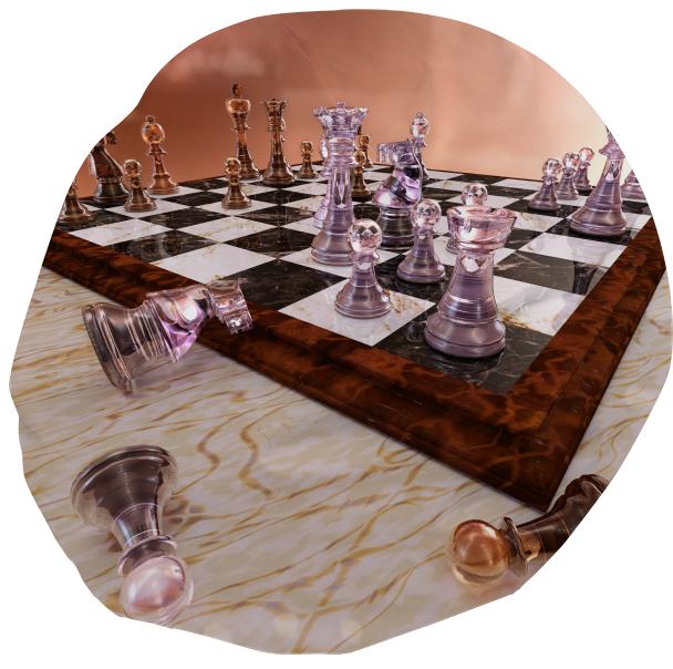 A Game of Chess Bean Bag