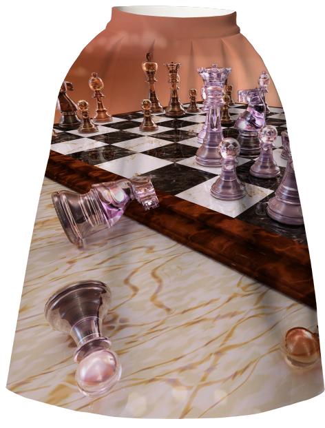 A Game of Chess Neoprene Full Skirt