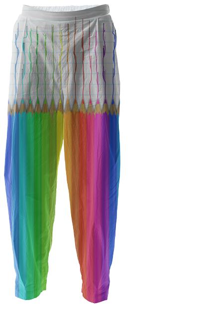 Melting Rainbow Pencils Relax Pants