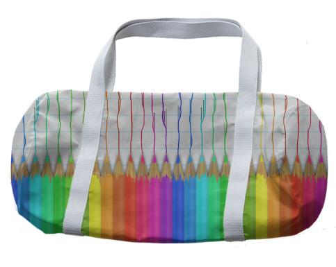 Melting Rainbow Pencils Duffle Bag
