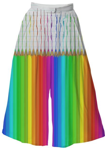 Melting Rainbow Pencils Culottes