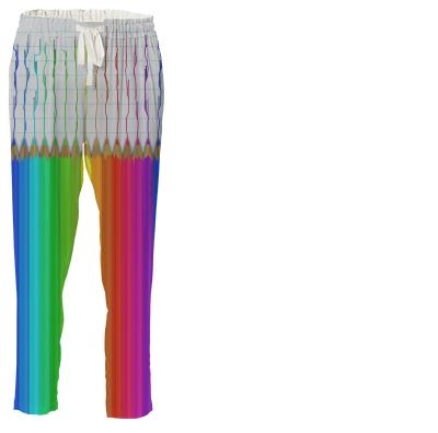 Melting Rainbow Pencils Drawstring Pants