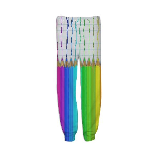 Melting Rainbow Pencils Sweatpants