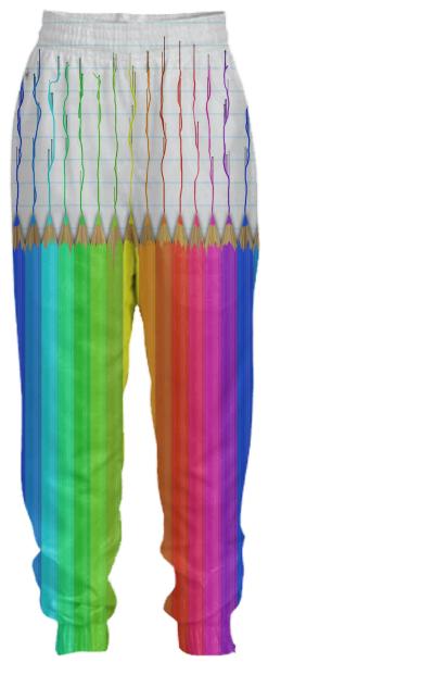 Melting Rainbow Pencils Tracksuit Pants