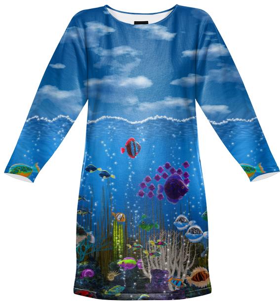 Underwater Love Sweatshirt Dress