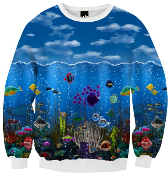Underwater Love Ribbed Sweatshirt