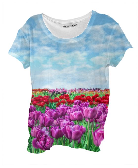 Tulip Field Drape Shirt
