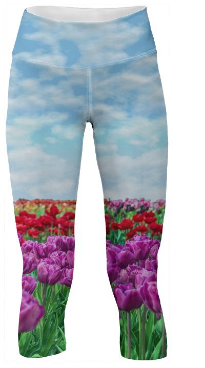 Tulip Field Yoga Pants