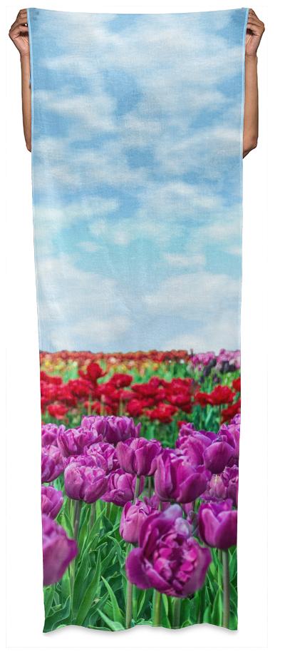 Tulip Field Wrap Scarf