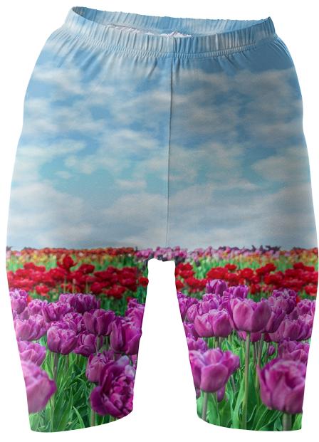 Tulip Field Bike Shorts