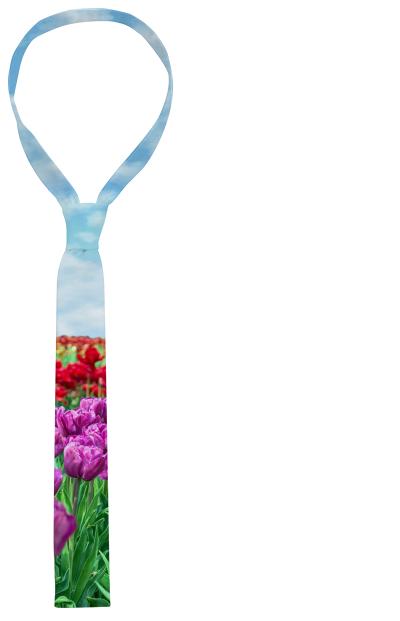 Tulip Field Cotton Tie