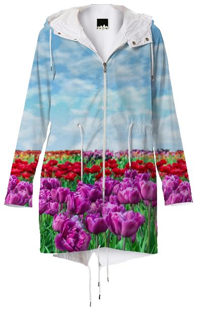 Tulip Field Raincoat