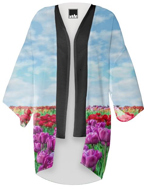 Tulip Field Kimono