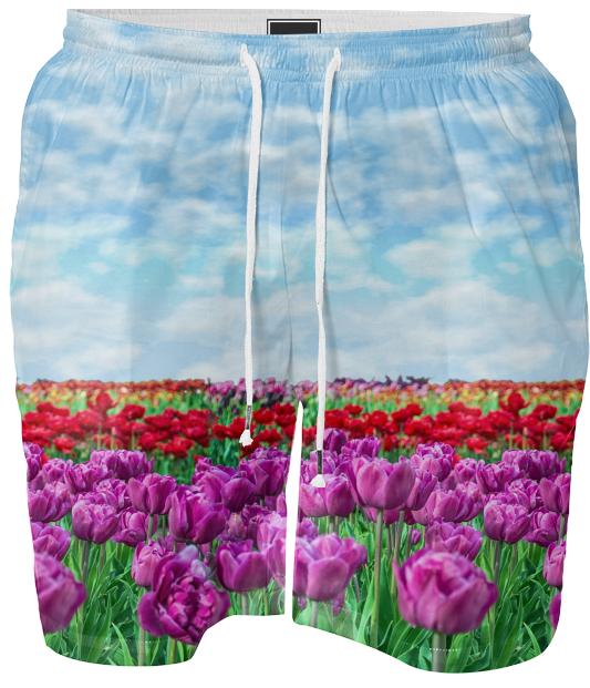 Tulip Field Swim Shorts