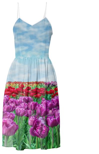 Tulip Field Summer Dress