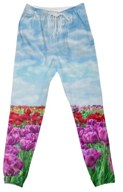 Tulip Field Cotton Pants