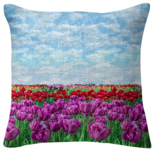 Tulip Field Pillow