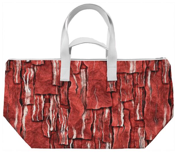 Got Meat Overlapping bacon pieces Weekend Bag