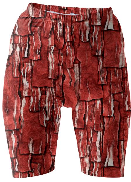 Got Meat Overlapping bacon pieces Bike Shorts