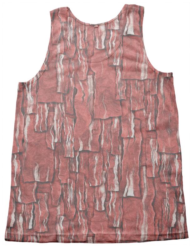 Got Meat Overlapping bacon pieces Mesh Tank