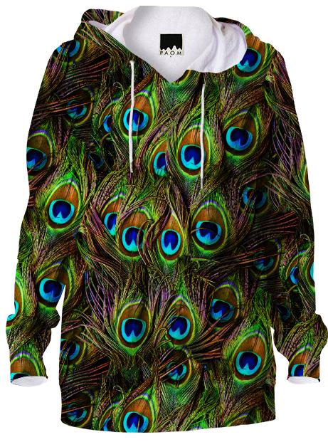 Peacock Feathers Invasion Hoodie