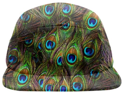 Peacock Feathers Invasion Baseball Hat