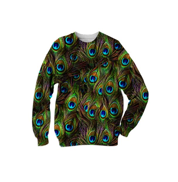 Peacock Feathers Invasion Sweatshirt