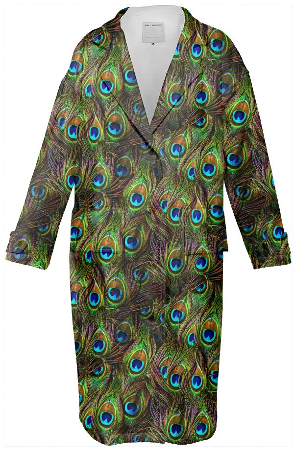 Peacock Feathers Invasion Neporene Trenchcoat