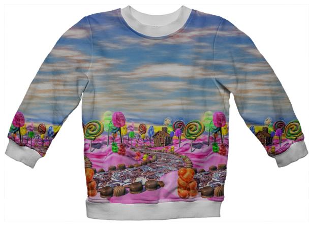Pink Candyland Landscape Kid s Sweatshirt Passcode 9RIP8174MF