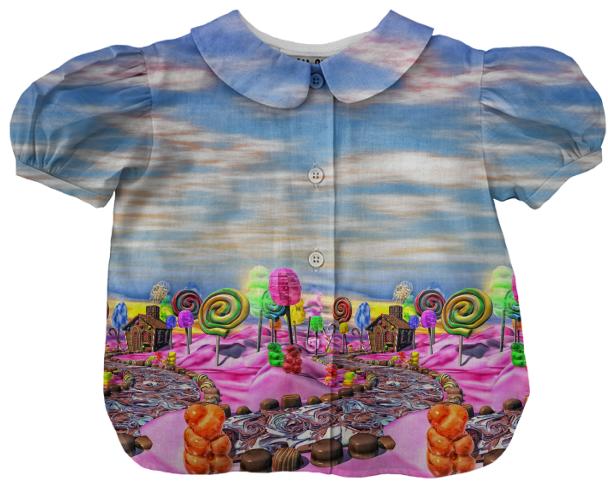 Pink Candyland Landscape Kid s Blouse Passcode B3OJOREC2C