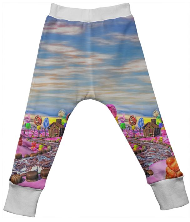 Pink Candyland Landscape Kid s Drop Pants Passcode KTKYO4EMEG